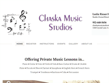 Tablet Screenshot of chaskamusicstudios.com